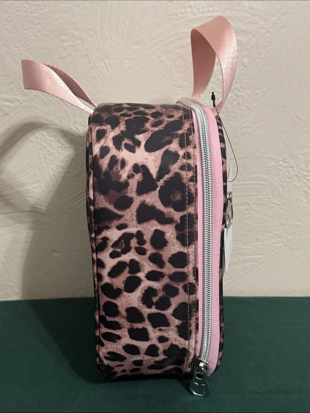 Hurley Pink Sequin Leopard Lunch Bag